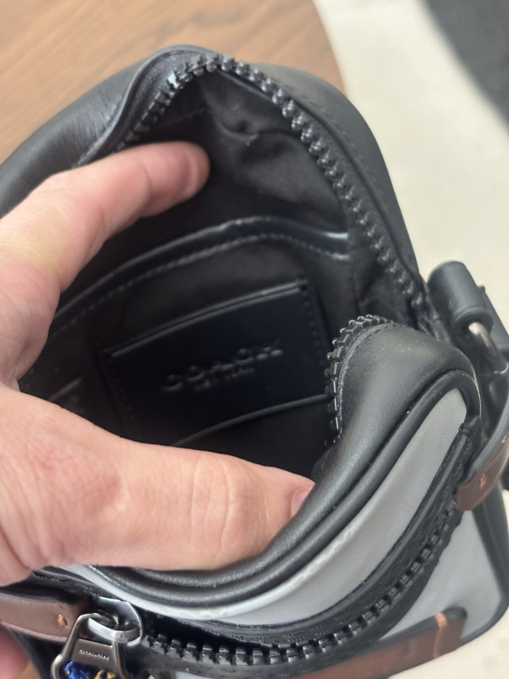 COACH Designer Reflective Signature C Crossbody “Dylan 10” Travel Bag (org $350)