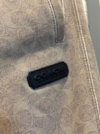 COACH Signature C Print Essential Joggers Beige/Black Button Pockets (org $295)