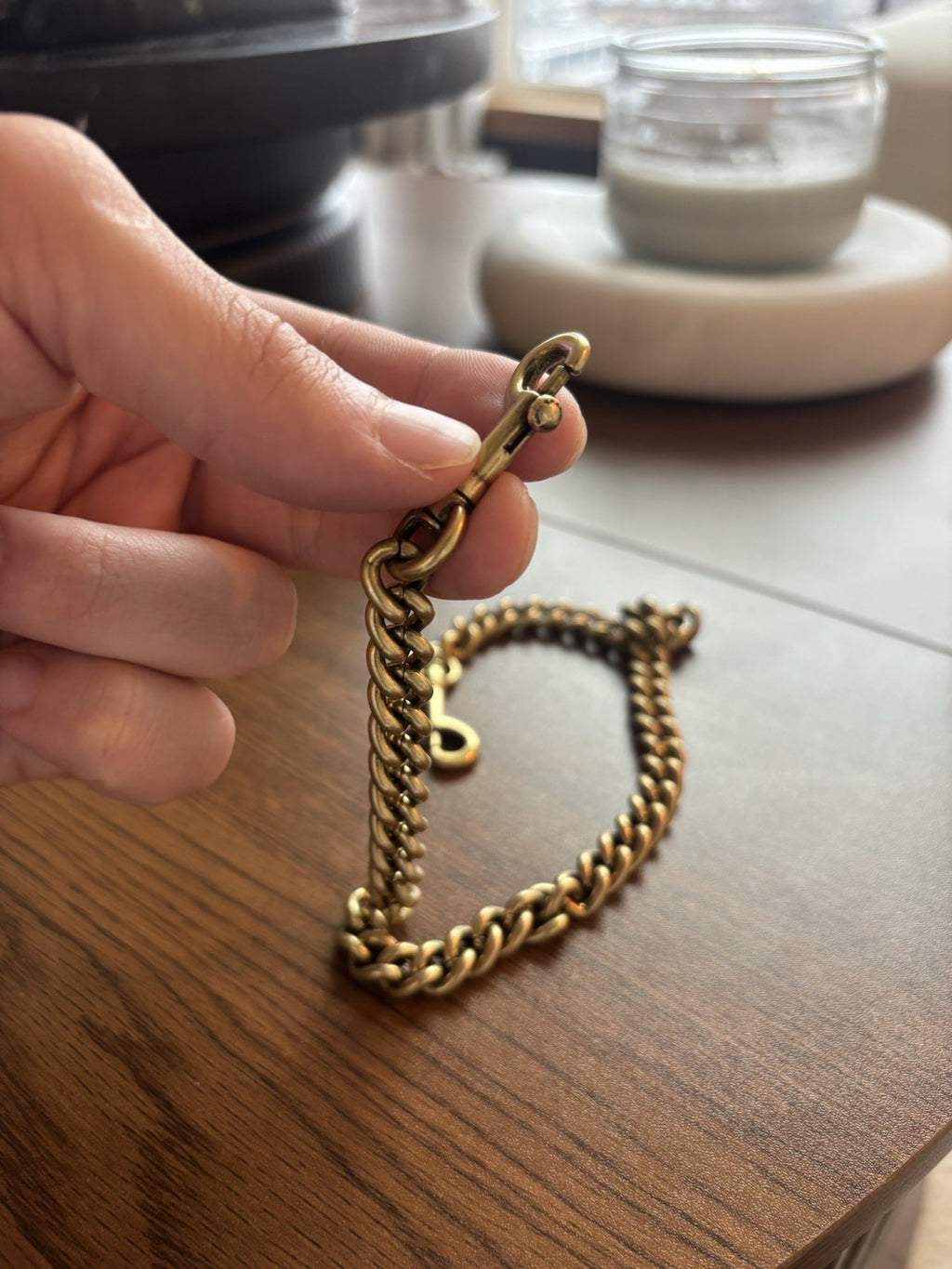 COACH Designer Chain Shoulder Bag Strap Gold/Antique Brass Metal Clip (org $95)