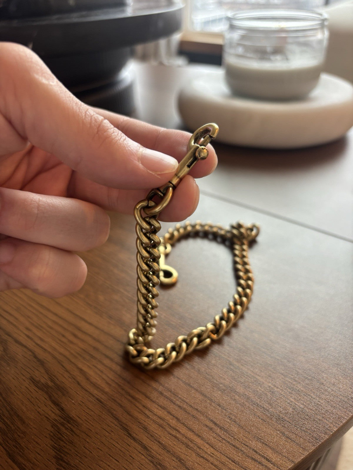 COACH Designer Chain Shoulder Bag Strap Gold/Antique Brass Metal Clip (org $95)