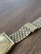 NIXON Time Teller Watch Blue Dial 37mm Gold Stainless Steel Mesh Band A045-1931