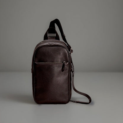 Designer COACH Brand Metropolitan Soft Pack sling bag leather black (org $395)