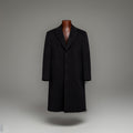 RALPH LAUREN Cashmere Wool Italy Long Button Trench Coat LRL Mens 46R (org $875)