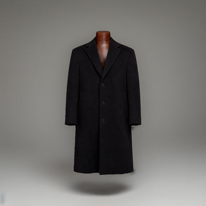 RALPH LAUREN Cashmere Wool Italy Long Button Trench Coat LRL Mens 46R (org $875)