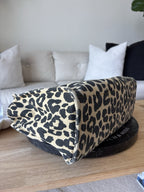 COACH Cargo Tote 26 Leopard Print Cotton Canvas Crossbody Bag CP769 (org $395)