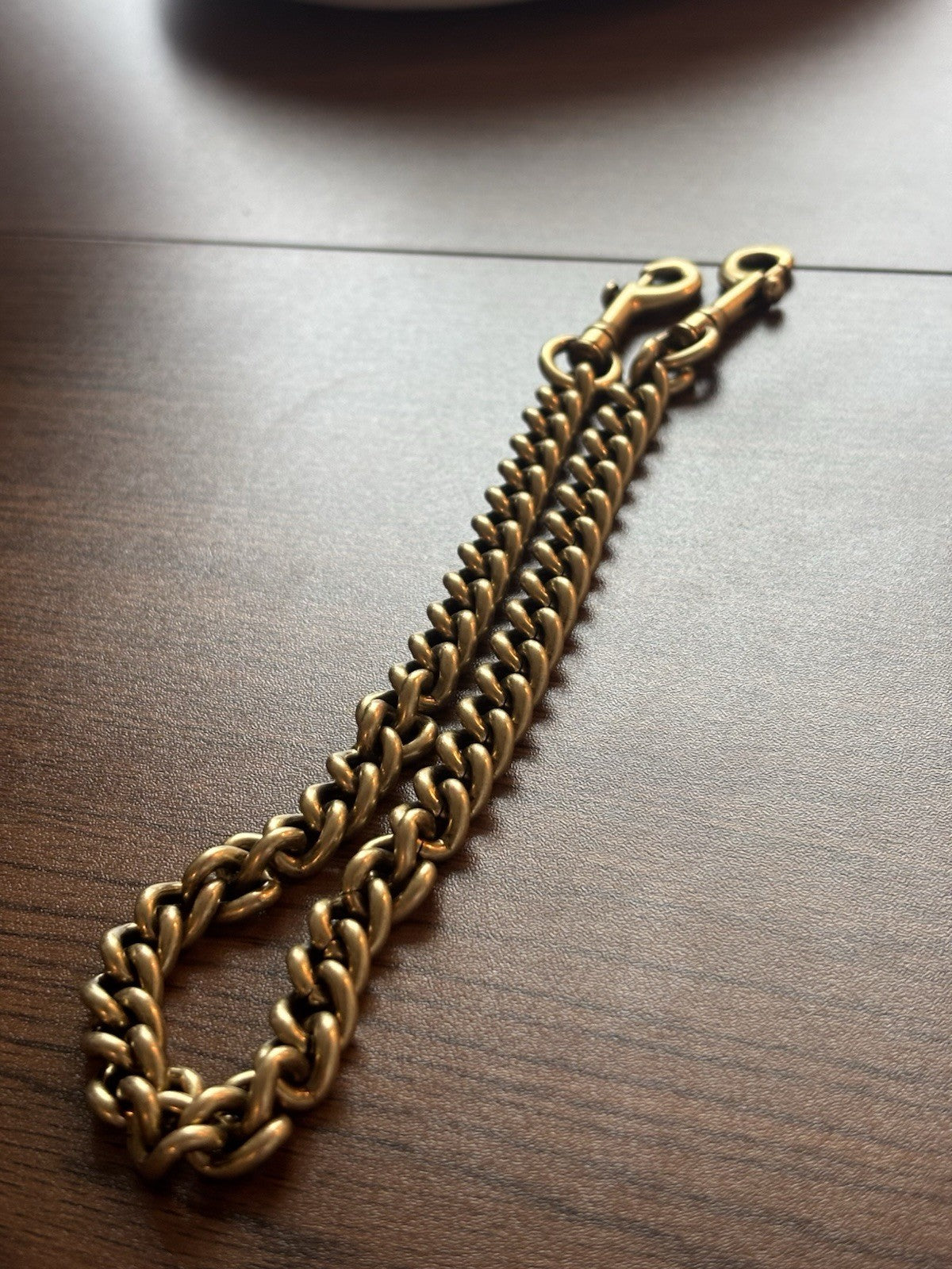 COACH Designer Chain Shoulder Bag Strap Gold/Antique Brass Metal Clip (org $95)