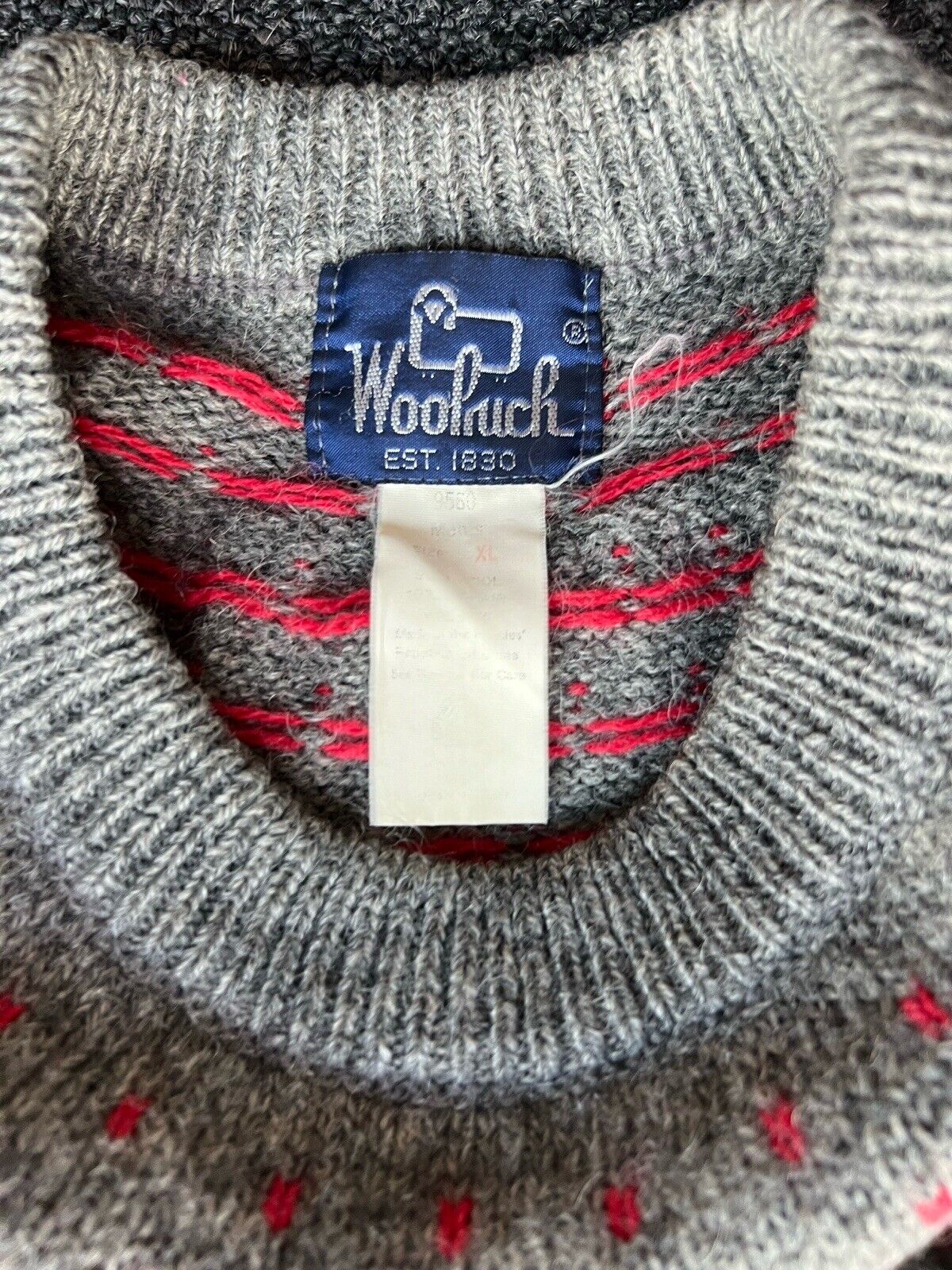 Vintage Woolrich Wool Mohair Crewneck Sweater Nordic Sz XL. Originally paid $179