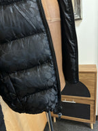 New COACH Runway Sherpa Puffer Coat Jacket Zip Signature Print Blk Size M ($895)