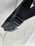 COACH Designer Backpack Rare Camo/black Pebbled Leather Suede Stripe (Org $795)