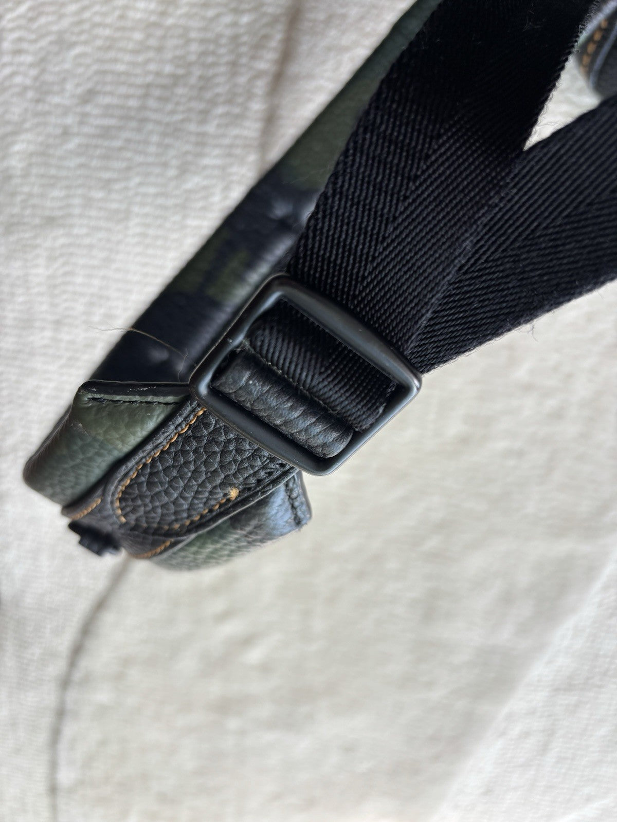 COACH Designer Backpack Rare Camo/black Pebbled Leather Suede Stripe (Org $795)