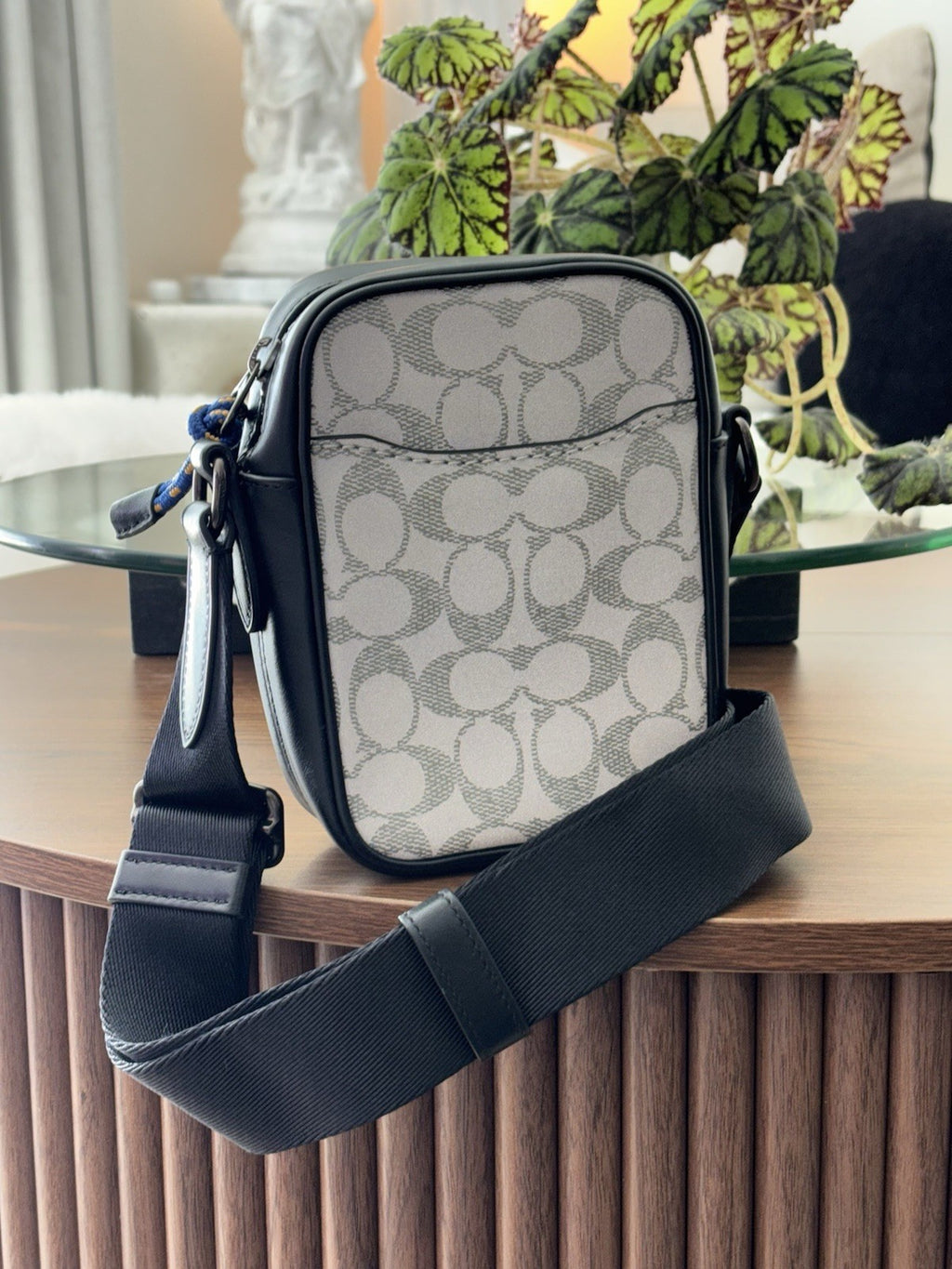 COACH Designer Reflective Signature C Crossbody “Dylan 10” Travel Bag (org $350)