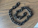 COACH Designer Rare Bag Chain Shoulder Strap Black/Gunmetal Metal Clip(org $175)