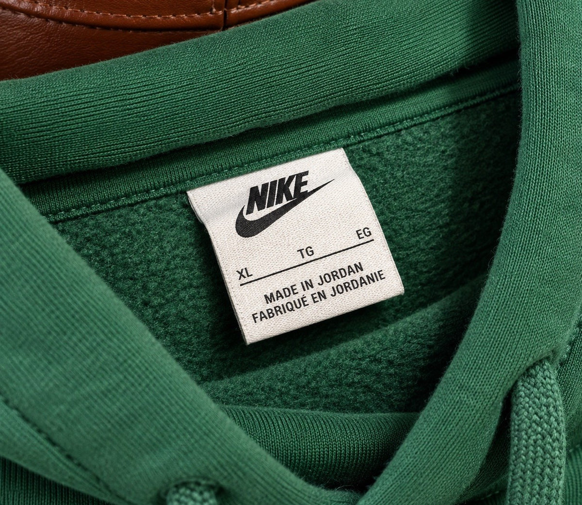 NIKE Sportswear Club Pullover Hoodie Green/White Logo Swoosh #CJ1611 Men’s XL