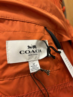 COACH Mens Fashion Windbreaker Orange 1431 Men's Removable Sleeves Size M ($598)