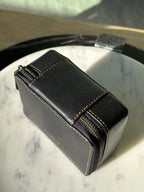 COACH Zipped Around Jewelry Leather Case Box Organizer Black (org $195)