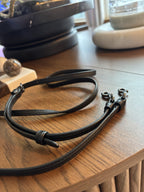 COACH Replacement Leather Bag Strap Black  Gunmetal Hardware Add On (org $95)