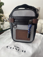COACH Designer Reflective Signature C Crossbody “Dylan 10” Travel Bag (org $350)