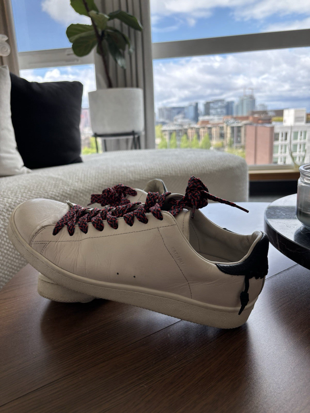 Mens COACH Brand C101 Leather Sneakers 11 Shoes Customers Brand Laces (org $330)