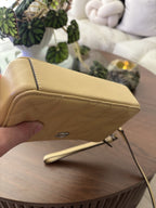 COACH Quilted Pillow Leather Crossbody Wristlet Kira Bag Hay/Yellow (Org $295)