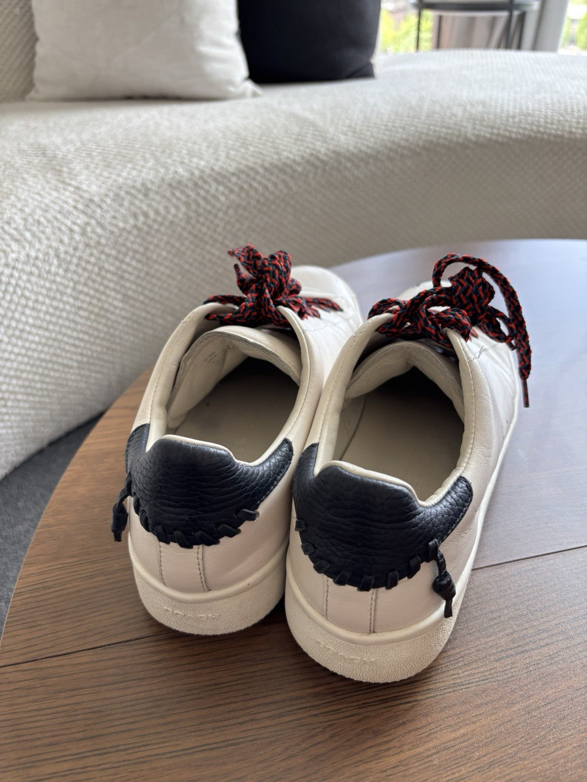 Mens COACH Brand C101 Leather Sneakers 11 Shoes Customers Brand Laces (org $330)