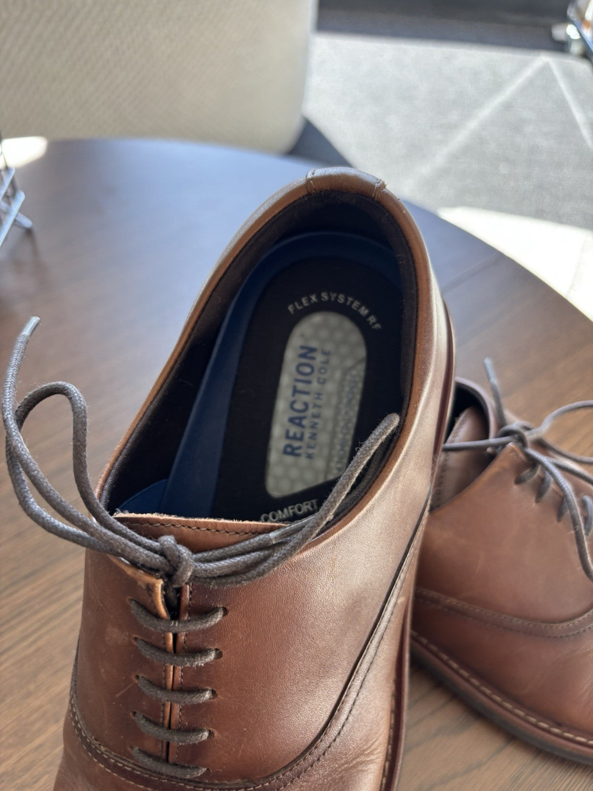 KENNETH COLE Reaction Klay Flex Lace Up Cap Toe Oxfords Mens Size 10.5 (org $95)