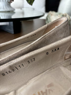SALVATORE FERRAGAMO Vintage Italy Suede Leather Tan Pumps Shoes 8 AAA Narrow