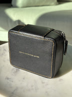 COACH Zipped Around Jewelry Leather Case Box Organizer Black (org $195)