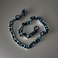 COACH Designer Rare Bag Chain Shoulder Strap Black/Gunmetal Metal Clip(org $175)