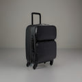 COACH Designer Logo Luggage/ Carry On Roller Wheeled Travel Bag Black (org $795)