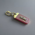 COACH 1941 Designer Hanging Tag Horse Carriage Bag Charm Fob Chain Brown/Pink