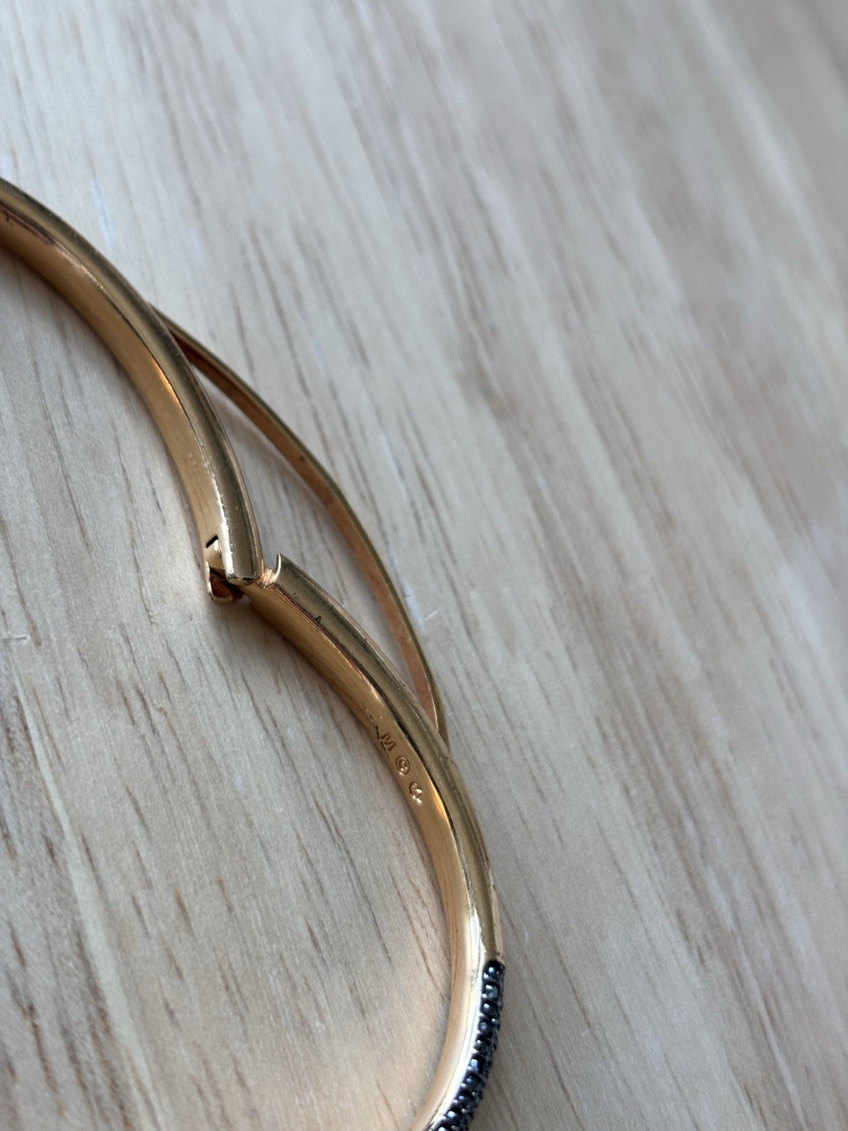 SWAROVSKI Snake Bangle “Leslie” Bracelet Rose Gold Black Pavé Crystal Serpent
