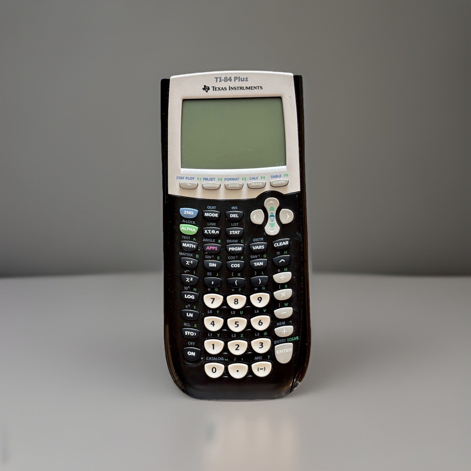 TEXAS INSTRUMENTS TI-84 Plus Graphing Calculator Black Tested SAT ACT 4 Batterys