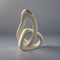 MODERN Abstract Ceramic Vase Cream Nordic Style Minimalist Home Decor (org $78)