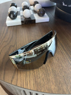 VERSACE Tribute Shield Black VE2197 Unisex Visor Wrap Mask Sunglasses (org $340)