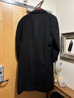 RALPH LAUREN Cashmere Wool Italy Long Button Trench Coat LRL Mens 46R (org $875)