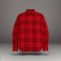 COACH Designer Long Sleeve Button Up Shirt Flannel Red Plaid Size L (org $350)