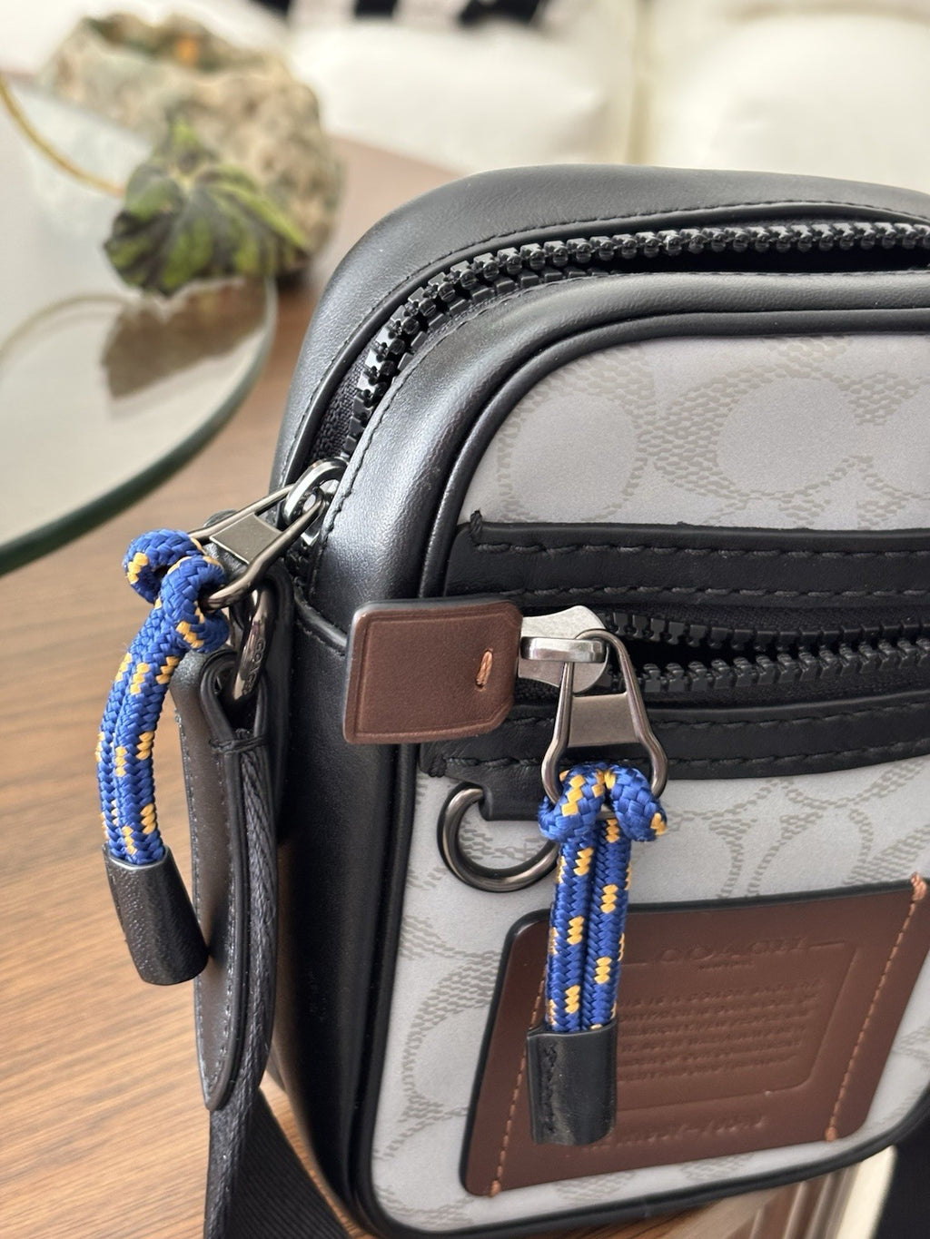 COACH Designer Reflective Signature C Crossbody “Dylan 10” Travel Bag (org $350)