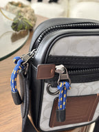 COACH Designer Reflective Signature C Crossbody “Dylan 10” Travel Bag (org $350)