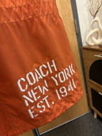 COACH Mens Fashion Windbreaker Orange 1431 Men's Removable Sleeves Size M ($598)