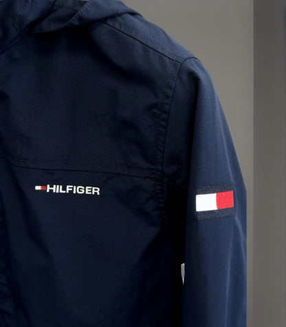 TOMMY HILFIGER Vintage 1998 Yacht Sailing Jacket Windbreaker Navy Mens Medium