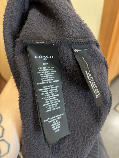 Coach Oversized Horse & Carriage Hoodie Sweatshirt Black Medium M (ORG $295)