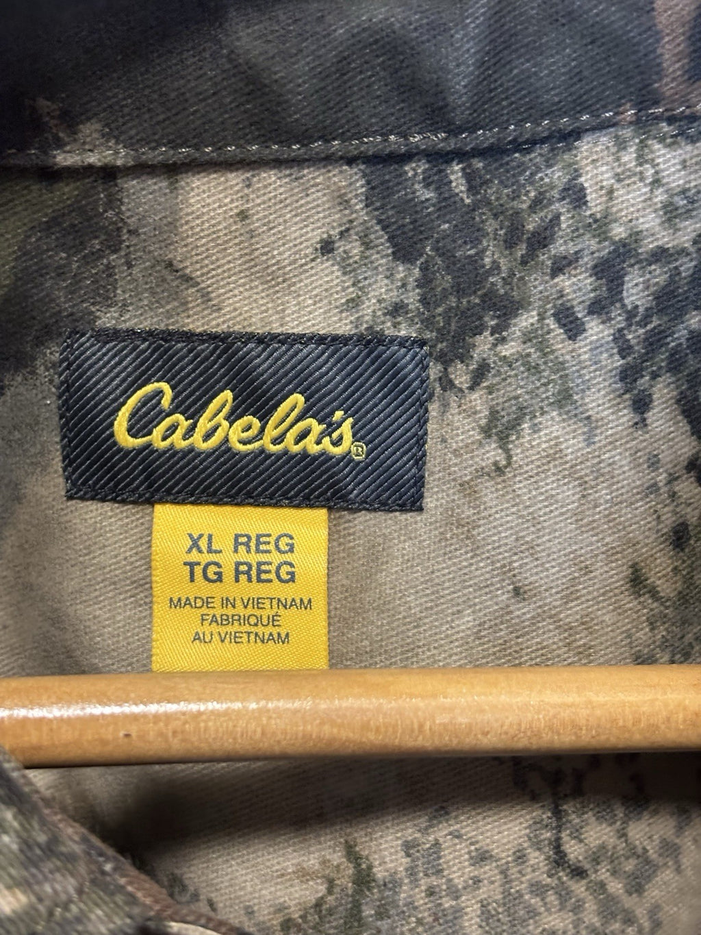 CABELA’S Camo Button Up Heavyweight Cotton Hunting Outdoor Shirt Men XL(org $95)