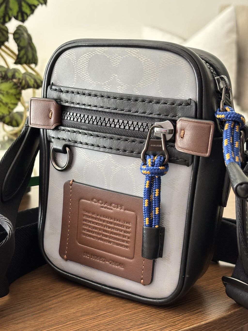 COACH Designer Reflective Signature C Crossbody “Dylan 10” Travel Bag (org $350)