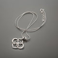 BRIGHTON “Toledo” Convertible Long Silver Crystal Adjustable Pendant Necklace