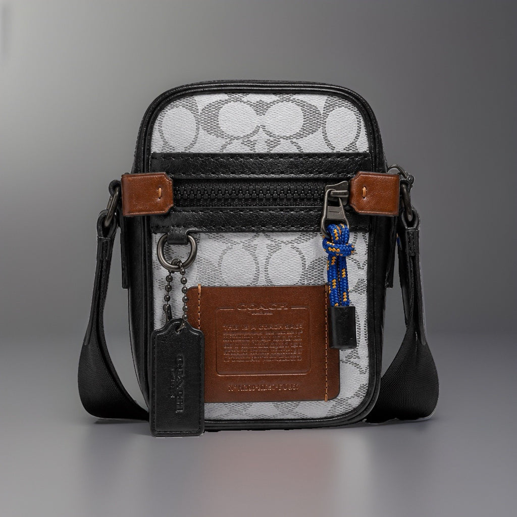 COACH Designer Reflective Signature C Crossbody “Dylan 10” Travel Bag (org $350)