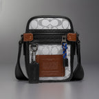 COACH Designer Reflective Signature C Crossbody “Dylan 10” Travel Bag (org $350)