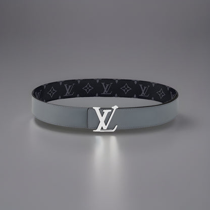 Authentic LOUIS VUITTON Black Eclipse Reversible LV Monogram Belt Men’s 30-32