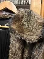 VINTAGE Mink Denver & Salt Lake Duplers Luxurious Long Brown Fur Coat Pockets XL