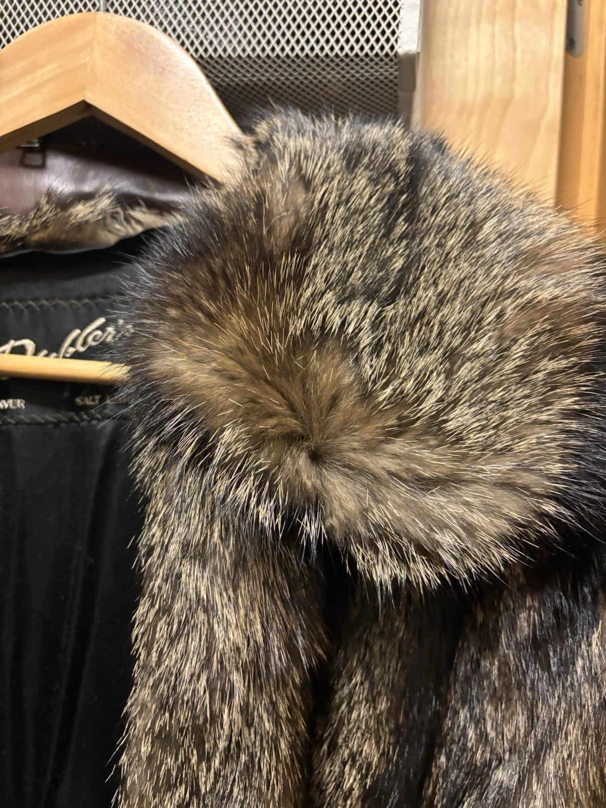 VINTAGE Mink Denver & Salt Lake Duplers Luxurious Long Brown Fur Coat Pockets XL
