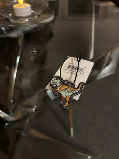 RARE COACH 1941 Space Rexy Jetpack Pin Metal Leather Collectible Runway #10639
